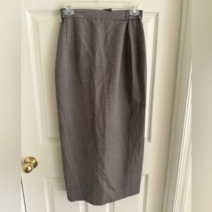 Wool Blend Vintage Plaid Skirt